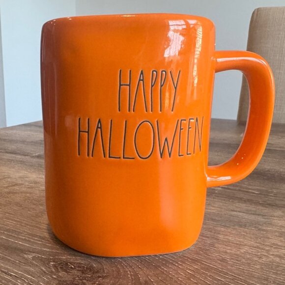Rae Dunn "Happy Halloween" Orange Tea/Coffee Mug - Picture 1 of 6